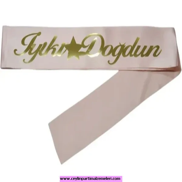 İyi Ki Doğdun Rose Gold Kuşak
